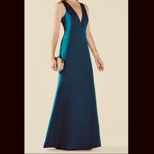 NWT BCBGMAXAZRIA Dark teal  Riva Formal Dress/gown